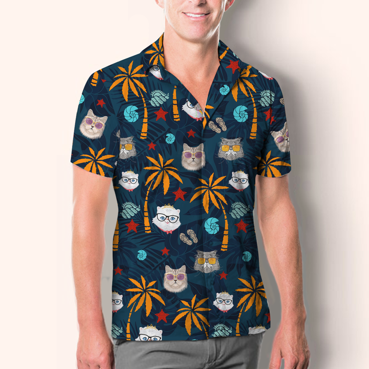 Aloha Hawaiian Persian Cat Shirt