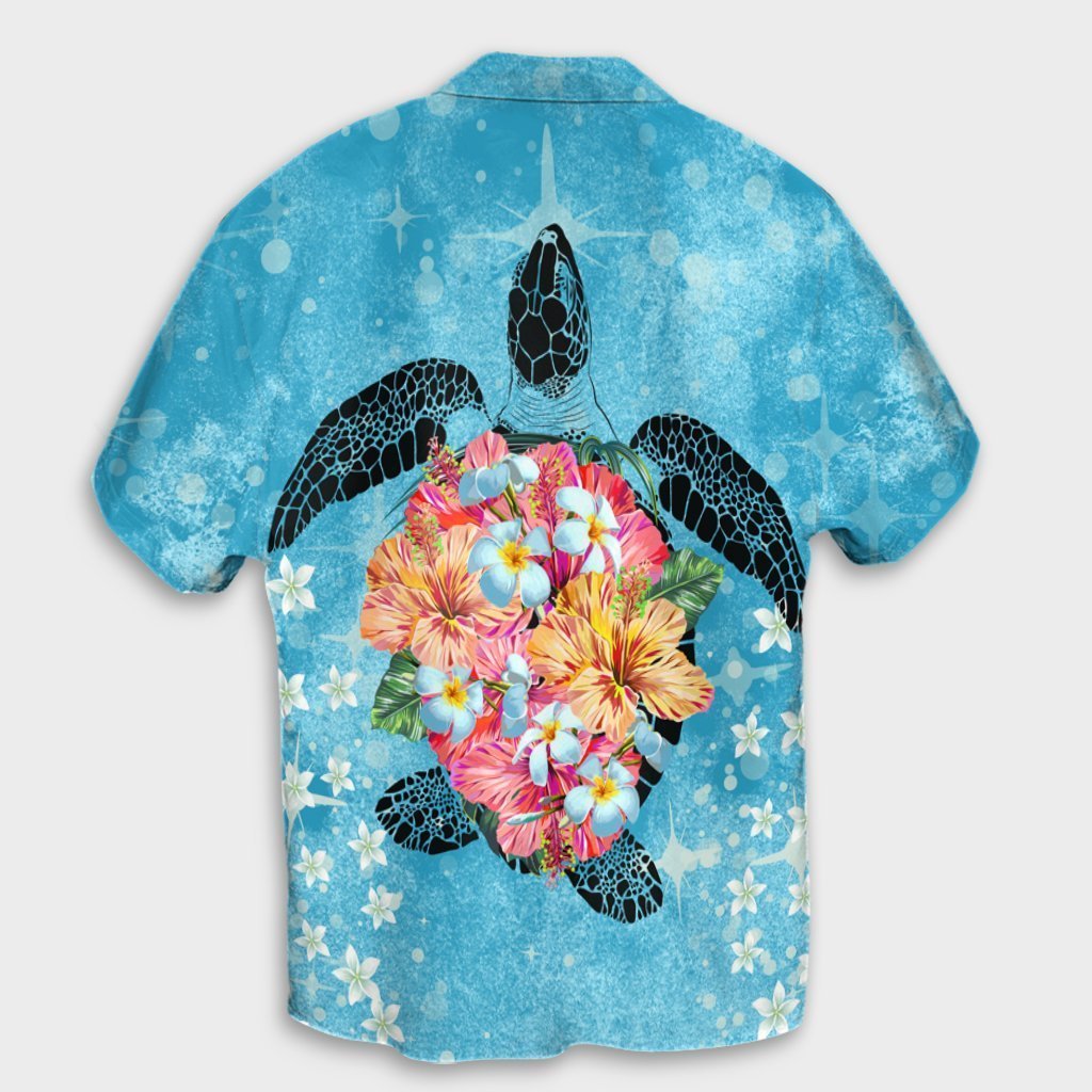 Hawaiian - Hawaii Turtle Hibiscus Plumeria Hawaiian Shirt - AH