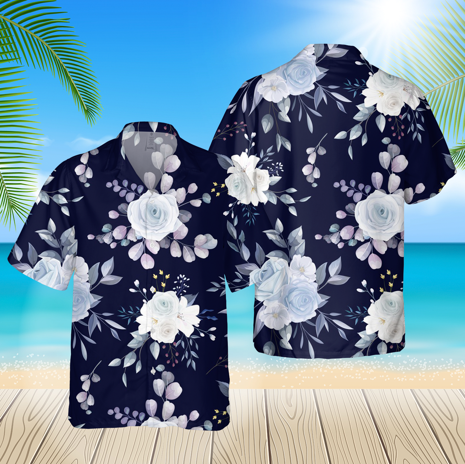 Beautiful Floral 9 3D Hawaii Shirt For Men Hawaii Shirt