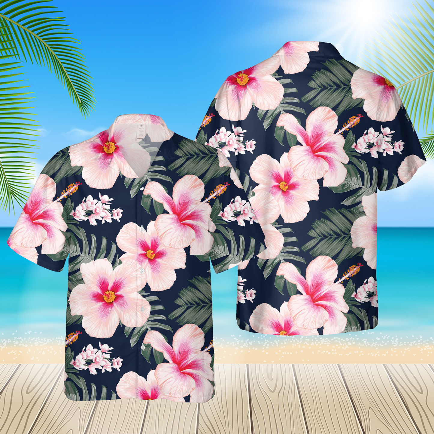 Floral And Leaves 1 3D Hawaii Shirt For Men