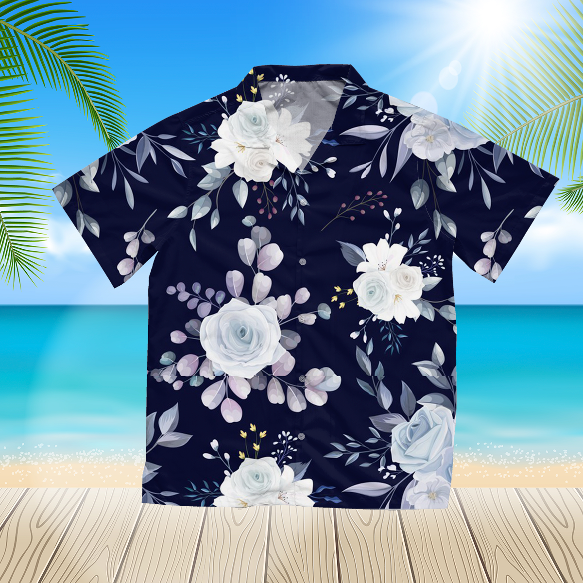 Beautiful Floral 9 3D Hawaii Shirt For Men Hawaii Shirt