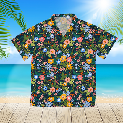 Colorful Flowers 2 3D Hawaii Shirt For Men Hawaii Shirt