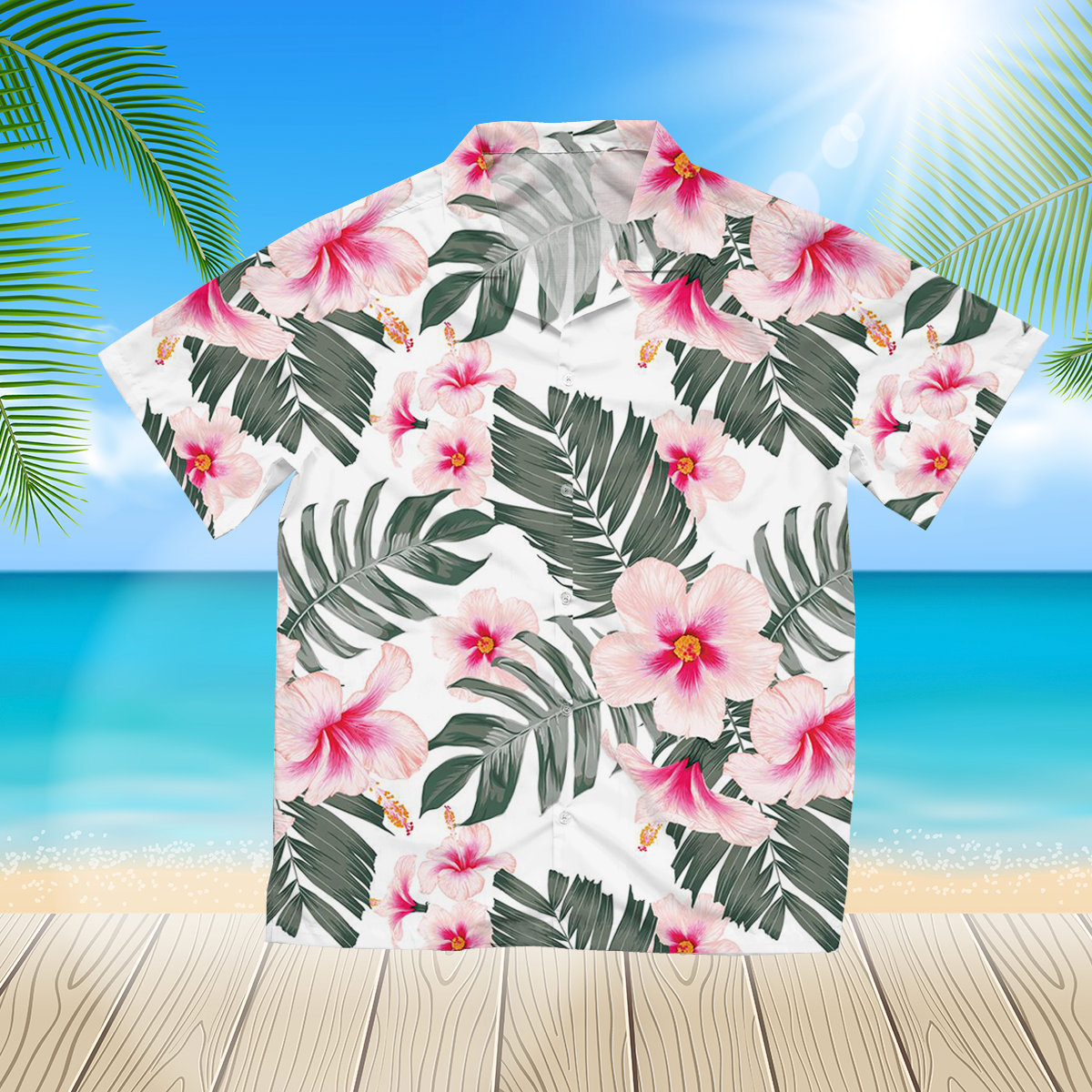 Floral And Leaves 2 3D Hawaii Shirt For Men