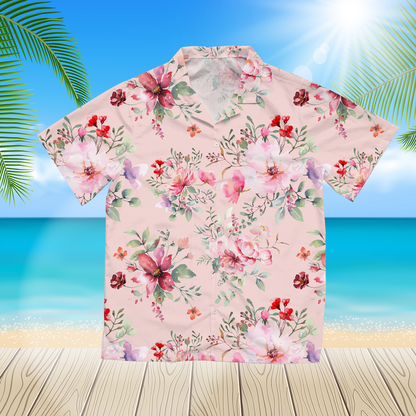 Rose Flower 2 3D Hawaii Shirt For Men