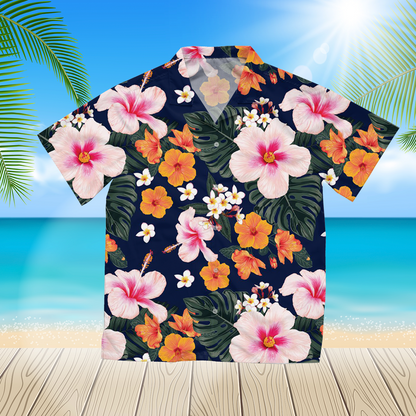 Floral And Leaves 3 3D Hawaii Shirt For Men