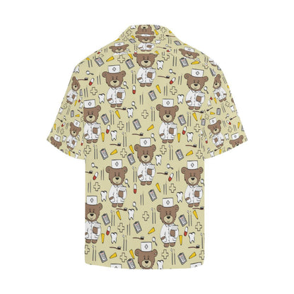 Nurse Bear Pattern Print Design A Hawaiian Shirt