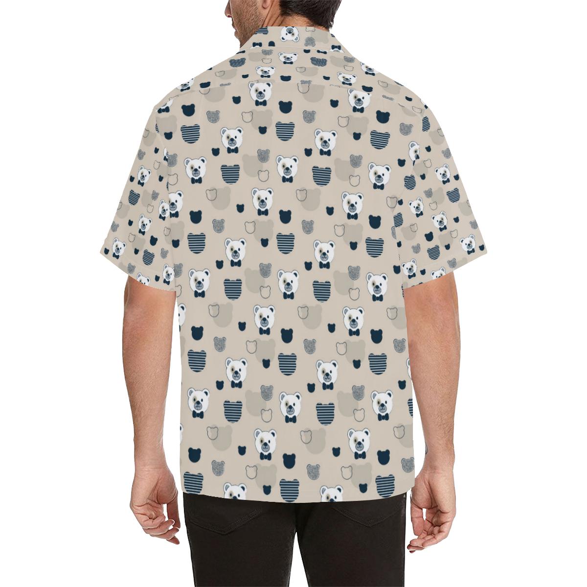 Bear Pattern Print Design Hawaiian Shirt