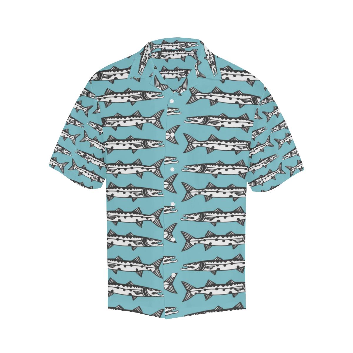 Barracuda Pattern Print Design Hawaiian Shirt
