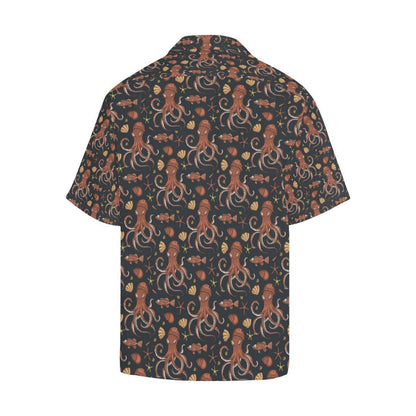Octopus Pattern Mens All Over Print Hawaiian Shirt