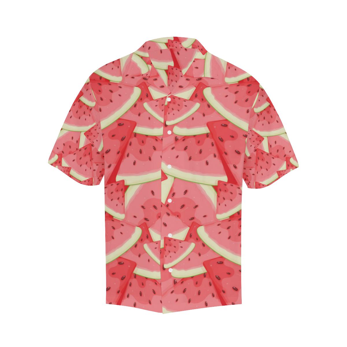 Watermelon Pattern Background Mens All Over Print Hawaiian Shirt