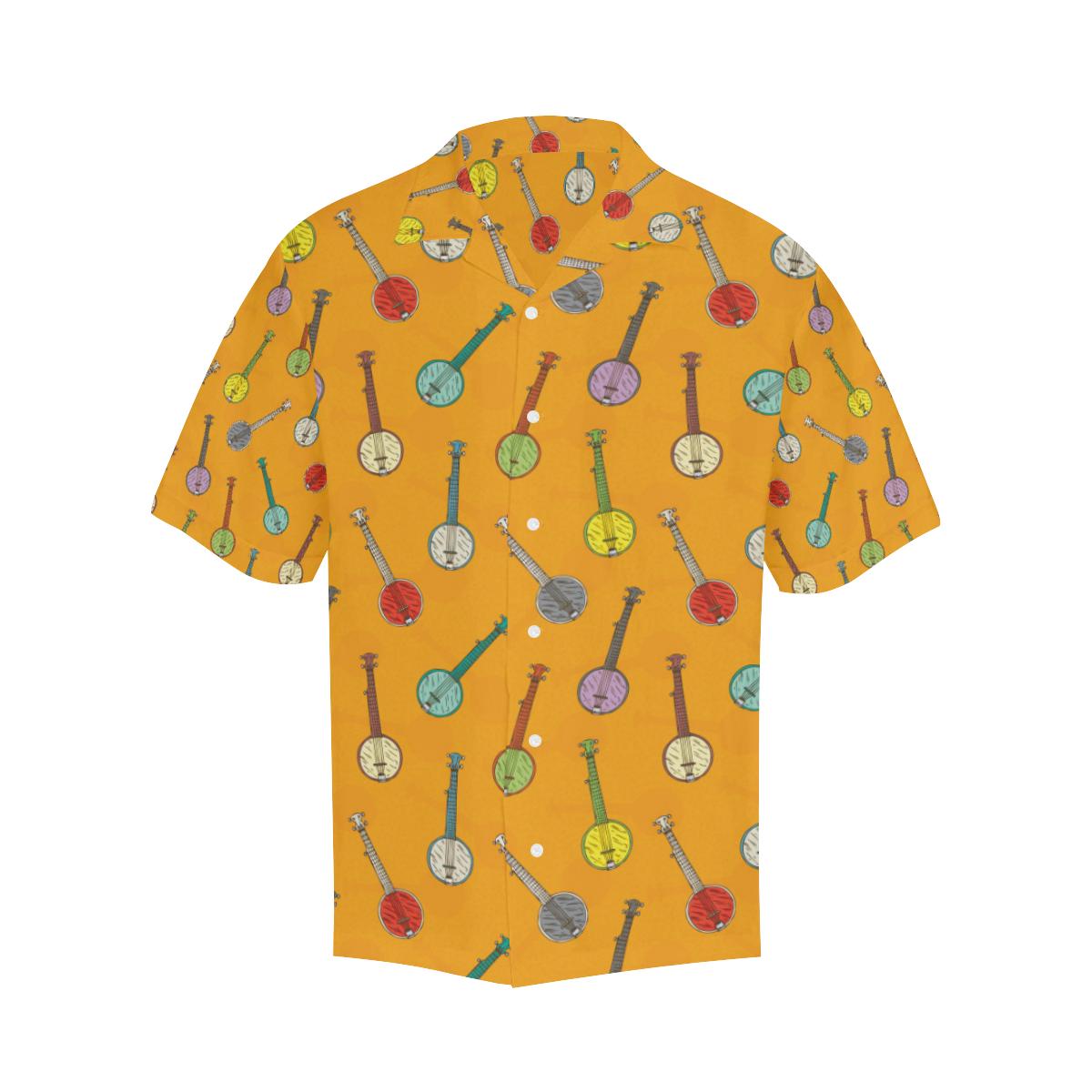 Banjo Pattern Print Design Hawaiian Shirt