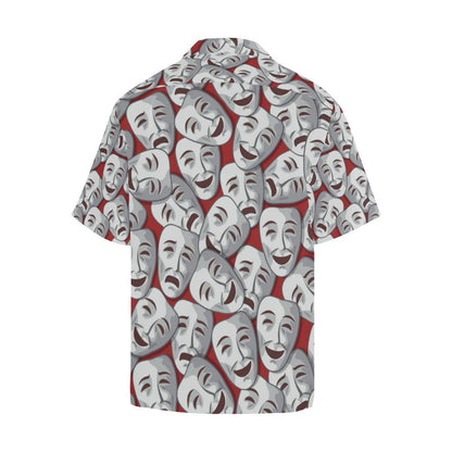 Acting Mask Pattern Print Design Hawaiian Shirt