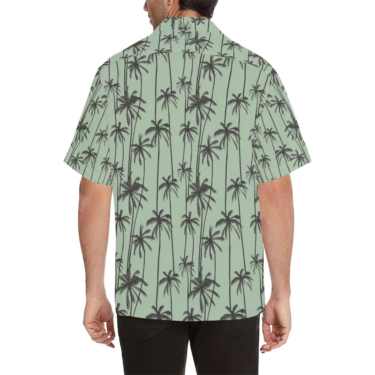 Palm Tree Pattern Print Design A Hawaiian Shirt