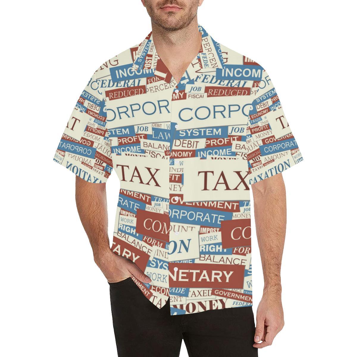 Accounting Financial Pattern Print Design Hawaiian Shirt