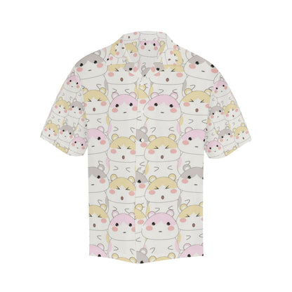 Hamster Pattern Mens All Over Print Hawaiian Shirt