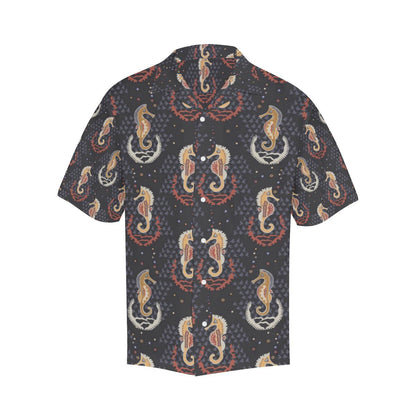 Seahorse Pattern Mens All Over Print Hawaiian Shirt