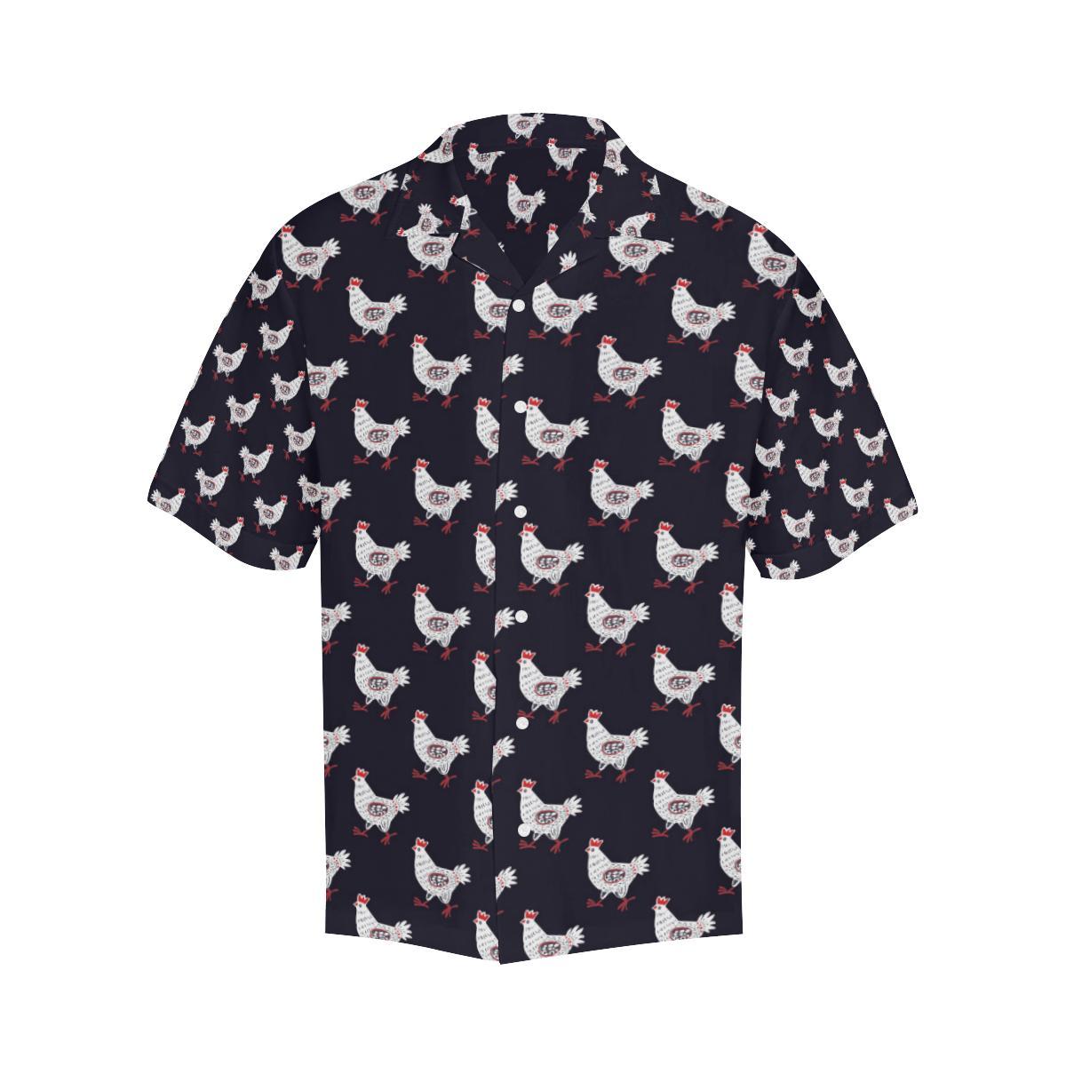 Chicken Pattern Print Design Hawaiian Shirt