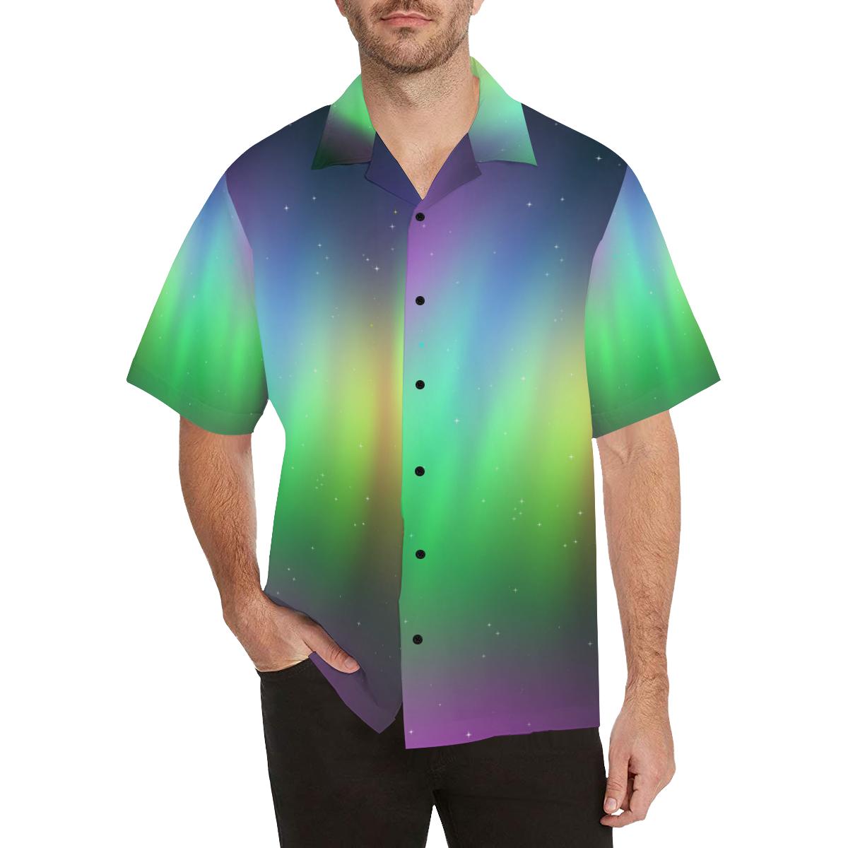 Aurora Borealis Pattern Print Design Hawaiian Shirt