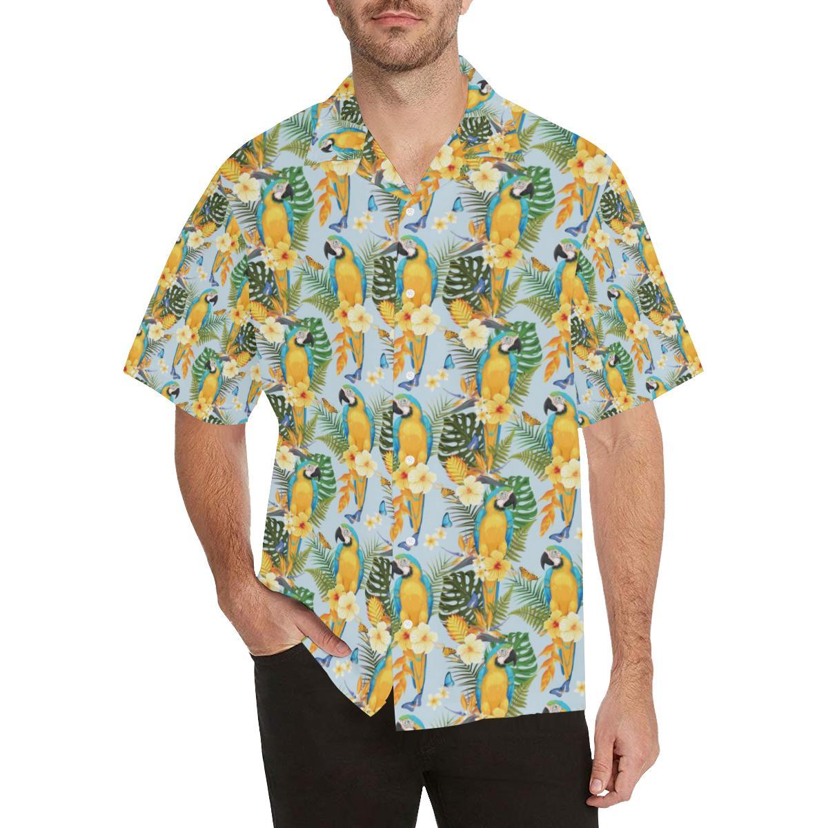 Parrot Pattern Print Design A Hawaiian Shirt
