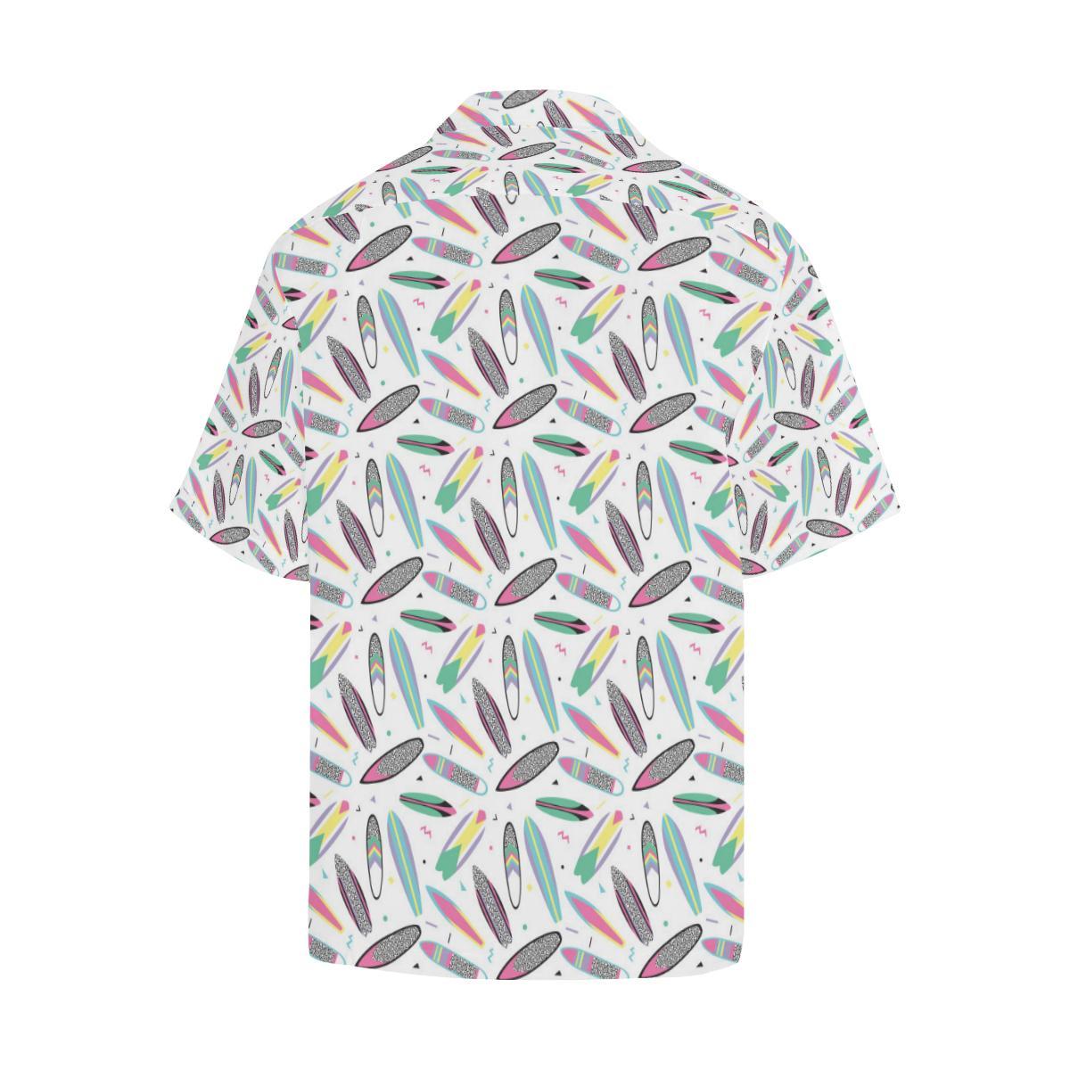 Surfboard Pattern Print Design 04 Mens All Over Hawaiian Shirt