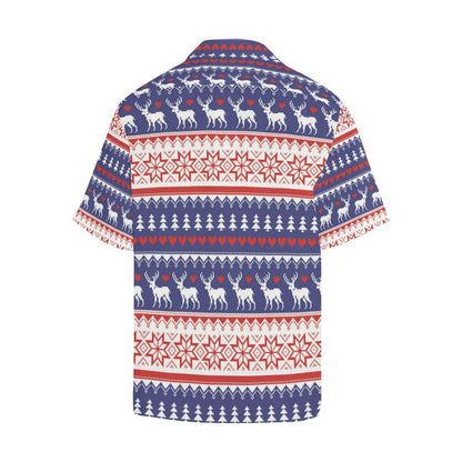 Deer Sweater Printed Pattern Mens All Over Print Hawaiian Shirt