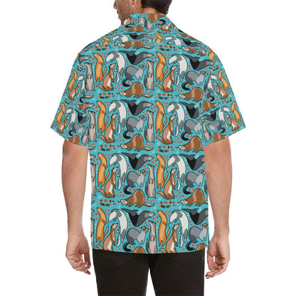 Ferret Pattern Print Design Hawaiian Shirt