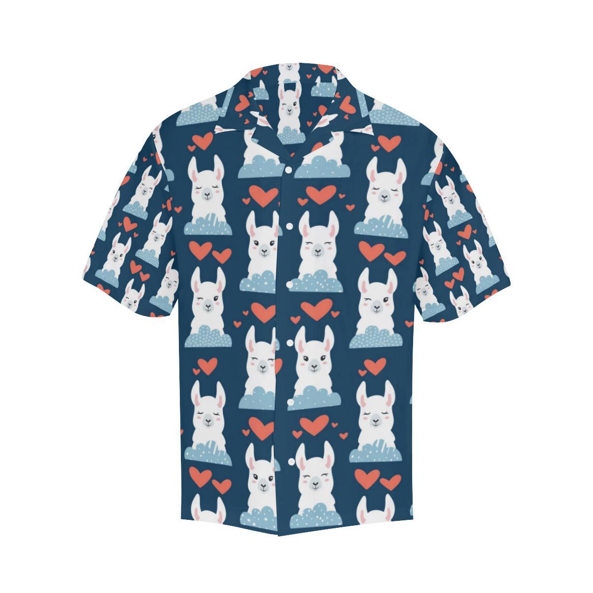 Alpaca Love Pattern Print Design Hawaiian Shirt