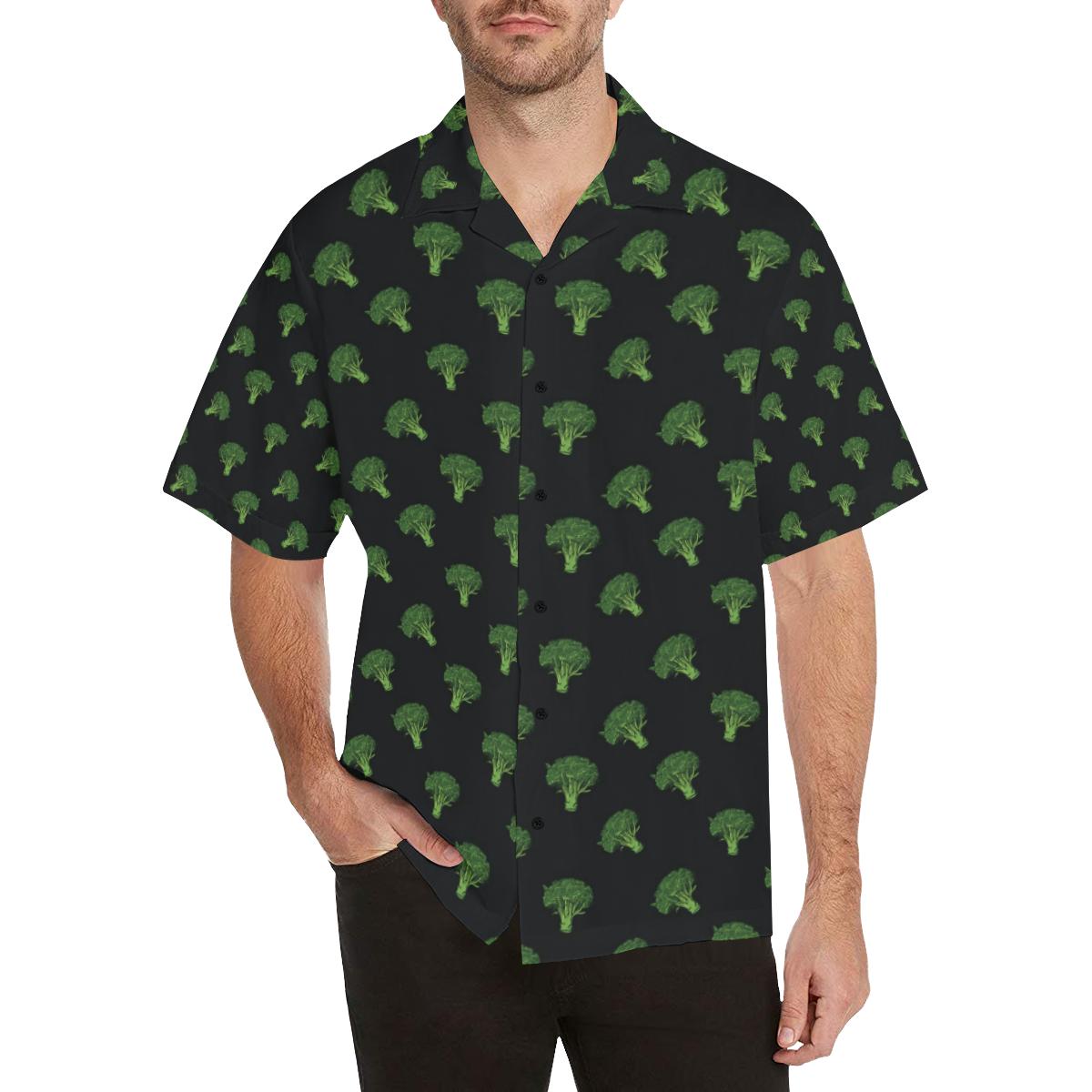 Broccoli Pattern Print Design Hawaiian Shirt