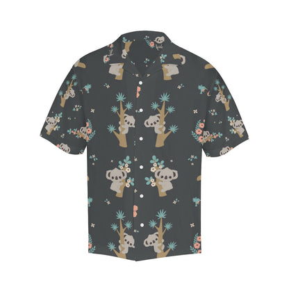 Cute Koala Pattern Mens All Over Print Hawaiian Shirt