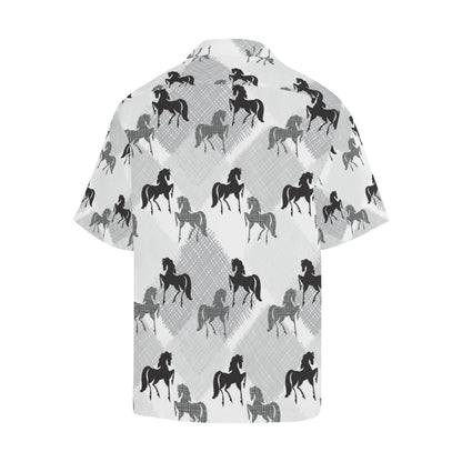 Horse Pattern Mens All Over Print Hawaiian Shirt