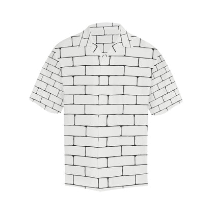 Brick Printed Pattern Print Design 02 Mens All Over Hawaiian Shirt