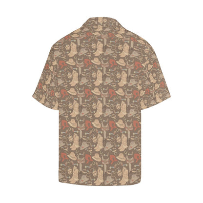Cowboy Pattern Print Design Hawaiian Shirt