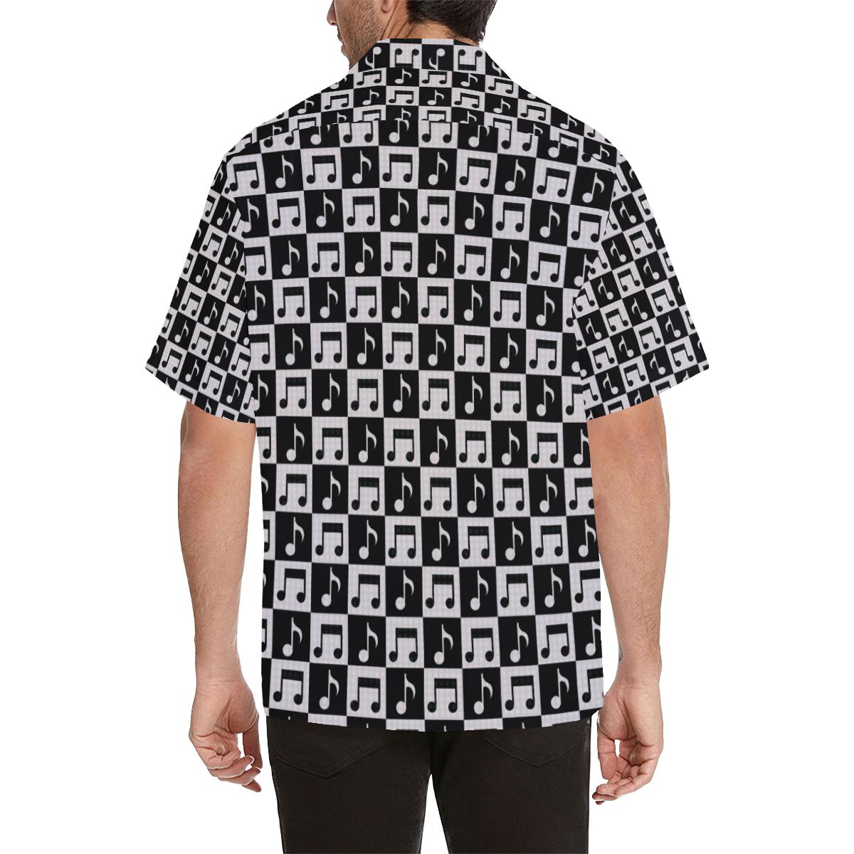 Music Notes Pattern Print Design 01 Mens All Over Hawaiian Shirt