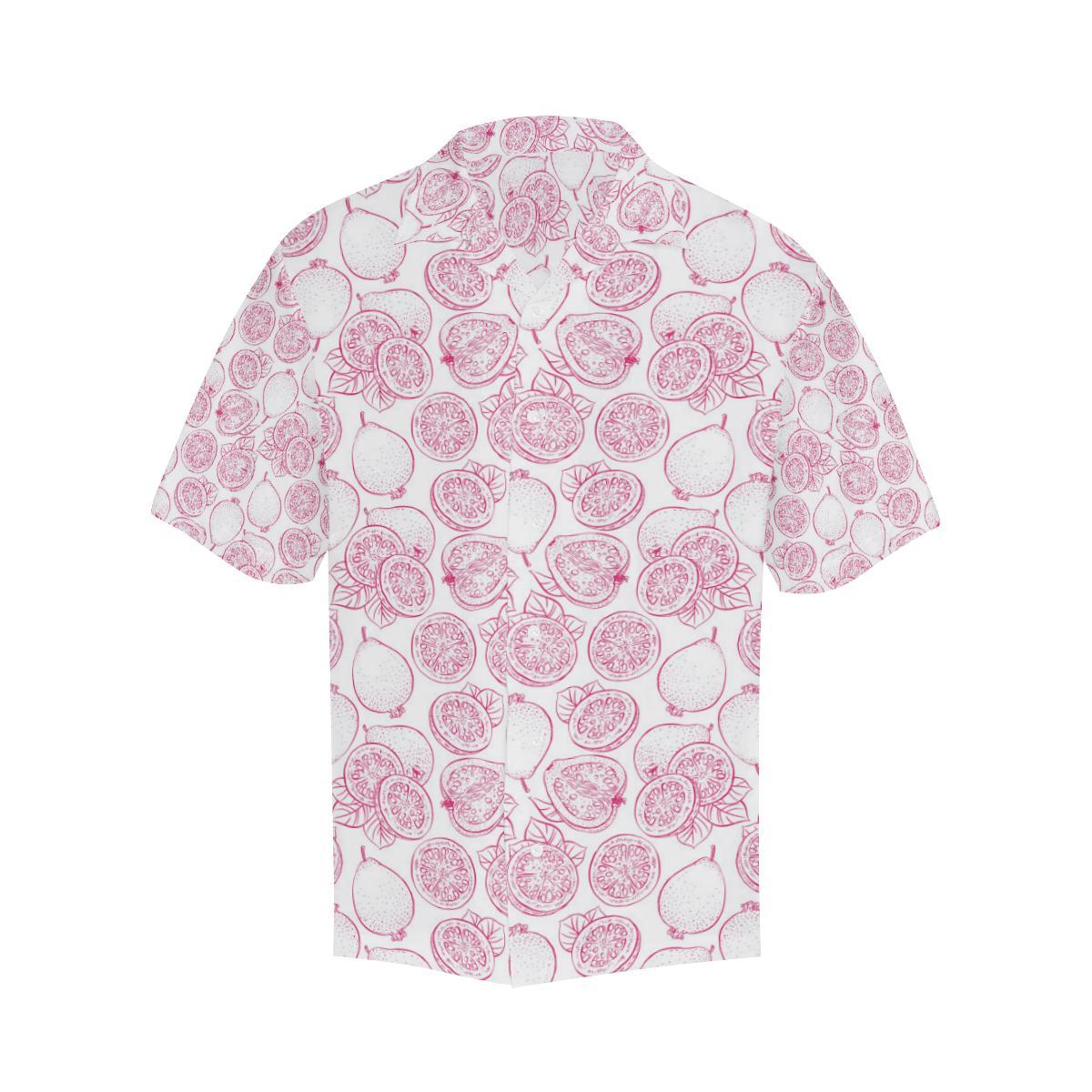 Sketch Guava Pattern Mens All Over Print Hawaiian Shirt
