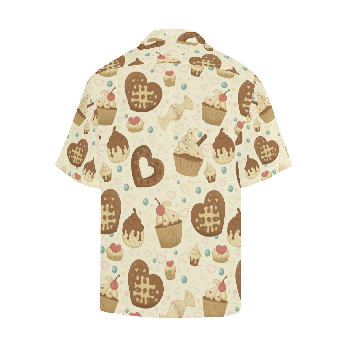 Cake Pattern Mens All Over Print Hawaiian Shirt