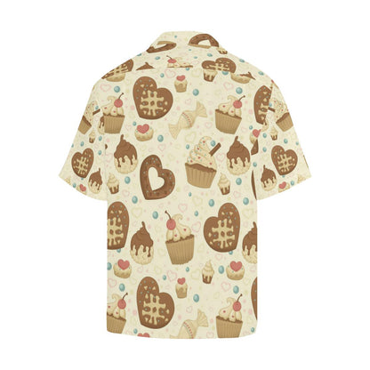 Cake Pattern Mens All Over Print Hawaiian Shirt