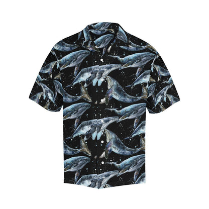 Humpback Whale Pattern Print Design Hawaiian Shirt