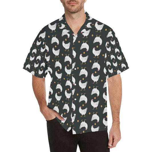 Chicken Pattern Print Design Hawaiian Shirt