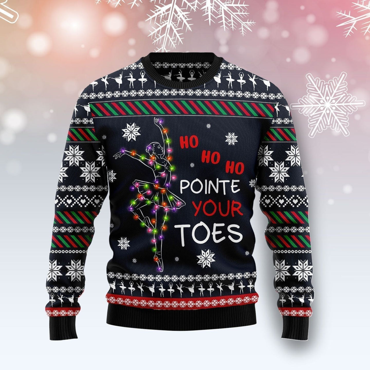 Ballet Pointe Ugly Christmas Sweater 