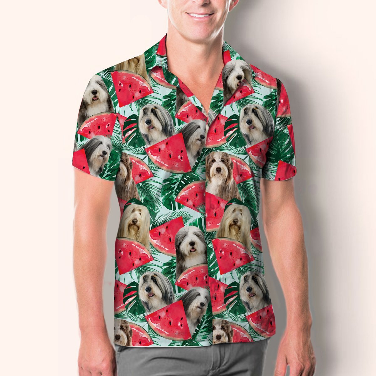 Bearded Collie - Hawaiian Shirt