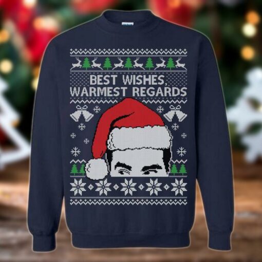 Best Wishes Warmest Regards Ugly Christmas Sweater 