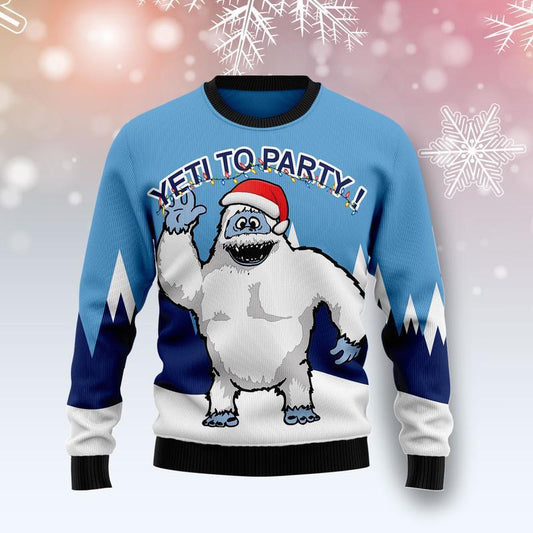 Bigfoot Party Ugly Christmas Sweater 