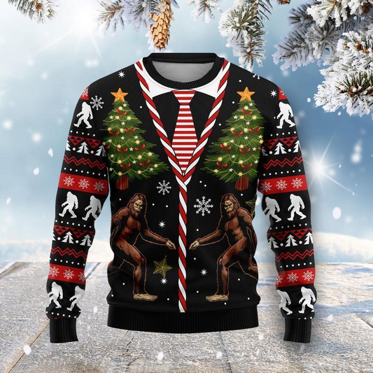 Bigfoot Ugly Christmas Sweater 