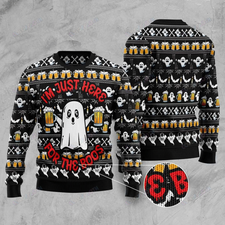 Boo Beer Ugly Christmas Sweater 