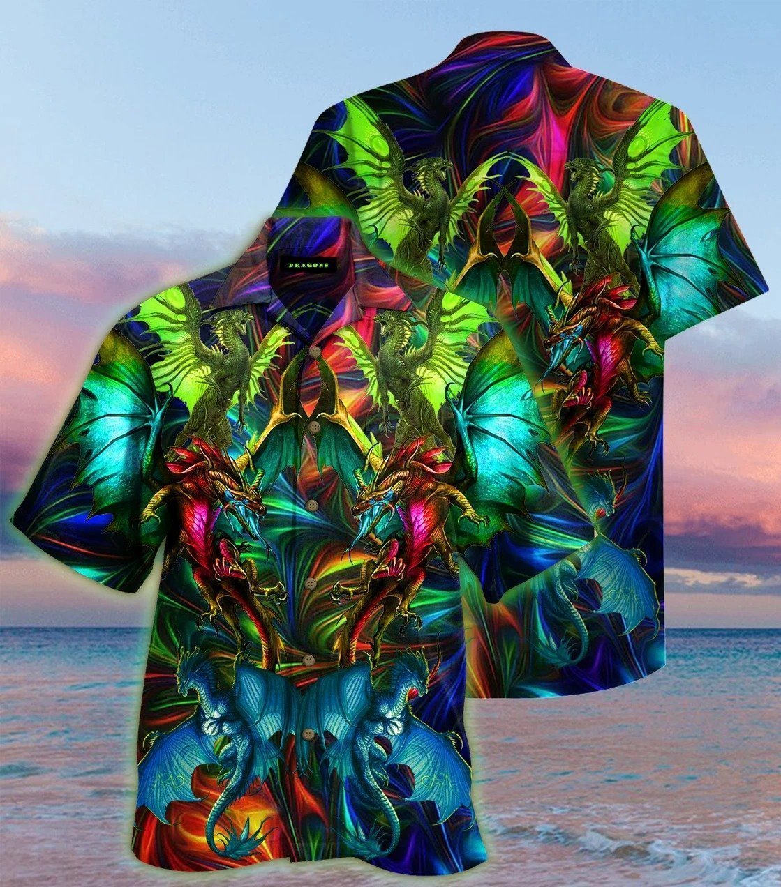 Amazing Dragon Birds Hawaiian Shirt