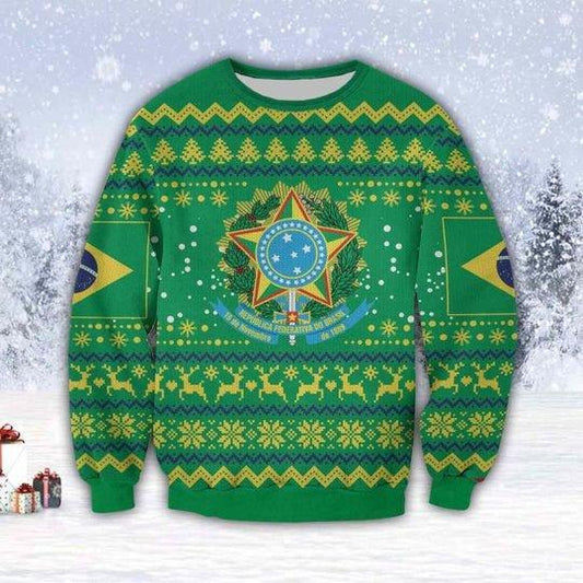 Brazil Merry Christmas Ugly Christmas Sweater 