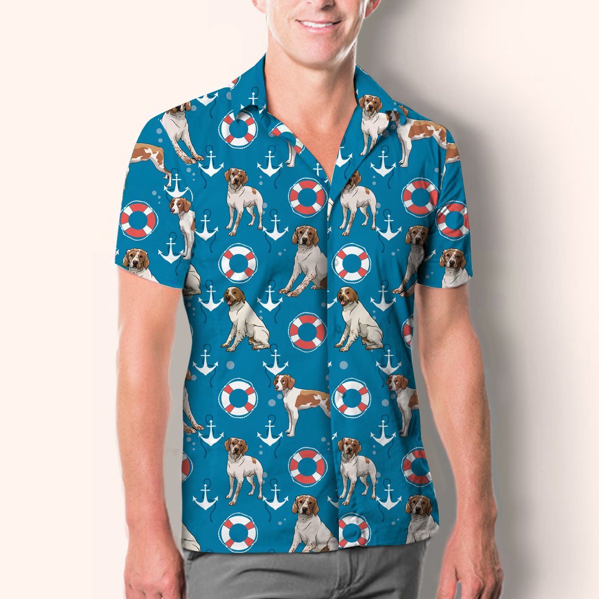 Brittany Spaniel - Hawaiian Shirt