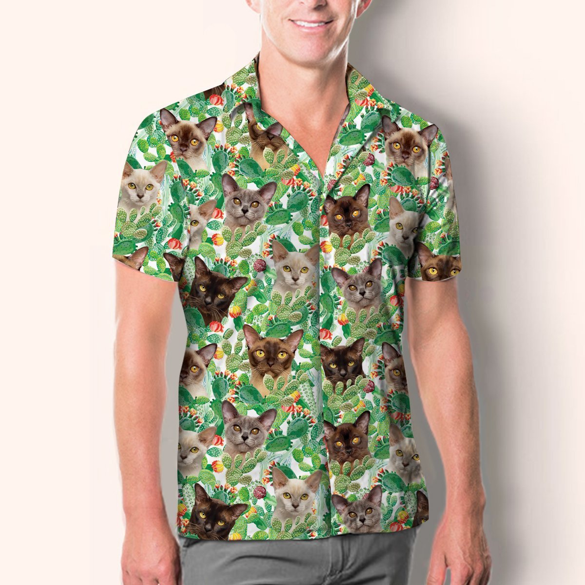 Burmese Cat - Hawaiian Shirt