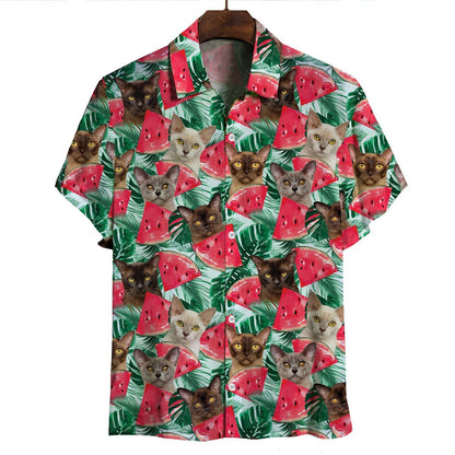 Burmese Cat - Hawaiian Shirt
