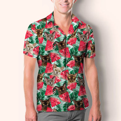 Burmese Cat - Hawaiian Shirt